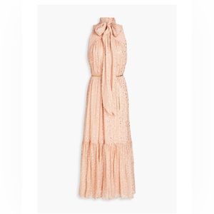 Zimmerman high neck metallic dot dress